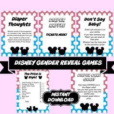 the disney gender reveal game is on display