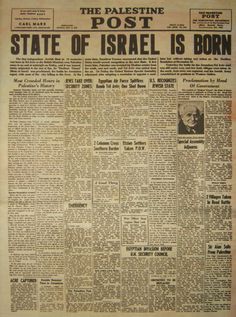 Israeli History: Israel Declaration Independence 1948 with Original MP3 Recordings of David Ben-Gurion Reading Declaration Independence Fest Temaer, Bible History, Jewish History, Jewish People, Nagasaki, Modern History