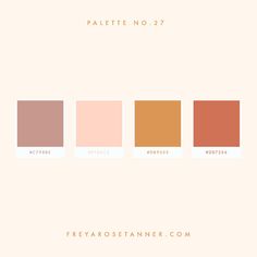 the color scheme for palette no 27, which includes different shades and colors to choose from