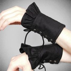 Black Gloves, Gothic Lolita, Lolita Fashion, Fashion Sewing, Sleeve Designs, Fashion Details