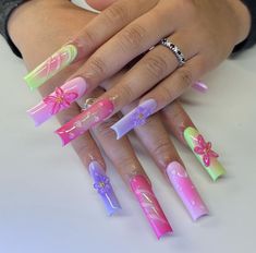 hernailzbyk on ig Nails 3d Flowers, Nails July, 16 Nails, Island Nails, July Nails