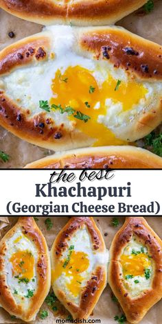 the best khachapuri recipe with eggs and cheese on bread is an easy appetizer for any special occasion