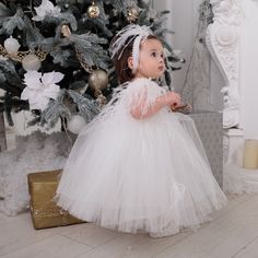 Baptism Girl Dress, White Princess Baptism Dress, Christening Ideas Girl, White Baptism Dress, Baptism Dresses, Baby Christening Outfit, Baby Baptism Dress, Baptism Dress Baby Girl, Dress For Baby Girl