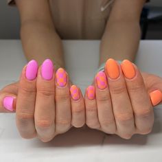 Bright Nails, Short Acrylic Nails Designs, Fire Nails, Funky Nails, Pretty Acrylic Nails