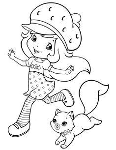 Strawberry Shortcake Coloring Pages, Strawberry Shortcake Cartoon, Cartoon Coloring, Bear Coloring Pages, Kids Coloring Book, Princess Coloring, Coloring Pages For Girls, Cartoon Coloring Pages, Disney Coloring Pages