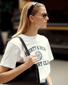 sporty and rich campaign Vintage Tee Shirts, Estilo Preppy, Loose Tees, Design Board, Golden Girl, Looks Chic