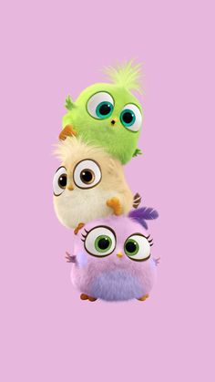 an advertisement for the movie'monsters in love'featuring three characters, one with large eyes