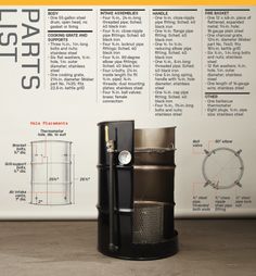 a poster with instructions on how to make a paper model of a cylinder and its contents