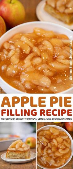 apple pie filling recipe in a white bowl