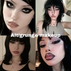 Follow @virgoxbbyy on insta for more! Tumblr Makeup, Makeup Layout, Dark Makeup Looks, Trending Aesthetic, Alt Grunge, Grunge Tumblr, Makeup Artist Tips, Brown Skin Makeup, How To Do Makeup