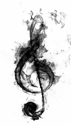 Treble Clef art Treble Clef, Music Note, A Black, Black And White, Music, White, Black