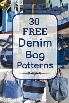 Make a casual denim bag from jeans, upcycling and recycling them into fashionable handbags and totes wit… | Denim bag patterns, Denim crafts diy, Recycled jeans bag #Bag_From_Jeans #Diy_Jean_Bag #Denim_Bags_From_Jeans #Upcycled_Denim_Diy Bag From Jeans, Denim Bags From Jeans, Diy Jean Bag, Upcycled Denim Diy, Jute Tas, Diy Old Jeans