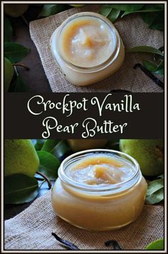 crockpot vanilla pear butter recipe