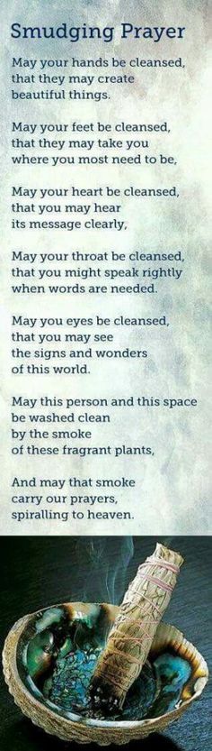 I smudge my house often and the sage that is left over, I leave to burn in different places in my home. It does so much for me & my… Smudging Prayer, Magia Das Ervas, Reiki Healer, Reiki Symbols, Smudge Sticks, Spiritual Healing, Reiki Healing, Book Of Shadows, Energy Healing