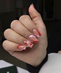 Valentines Short Nails, Nail Steps, Nailart Pink, Red Gel Nails, 2023 Pink, Nude Nail Designs, Ombre Acrylic Nails