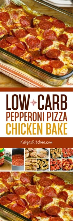 this low carb pepperoni pizza chicken bake is the perfect way to enjoy it