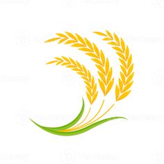 two stalks of wheat are shown in this logo designed for the company's website