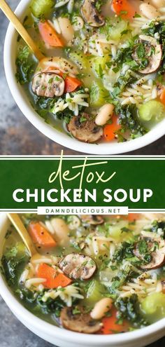 DETOX CHICKEN SOUP Detox Chicken Soup, Easy Healthy Soup, Veggie Soup Recipes, Healthy Meal Ideas, Health Dinner, Veggie Soup, Easy Soups, Easy Soup Recipes, Healthy Soup Recipes