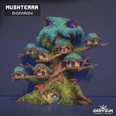 Minecraft Base Ideas Aesthetic, Witchy Minecraft House, Fantasy Mushroom House, Minecraft Fantasy House, Minecraft Underwater, Fantasy Minecraft, Minecraft Tree, Minecraft Base, Minecraft Town