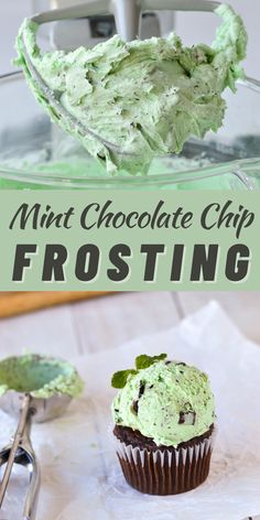 #DecadentChocolateDelights Simple Buttercream Frosting, Chocolate Chip Frosting, Mint Frosting, Dessert Oreo, Frosting Recipes Easy, Mint Chocolate Chip, Frosting Recipe, Mint Chocolate Chips