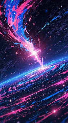 an abstract background with blue, pink and purple colors