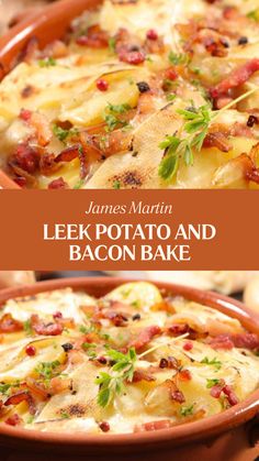 James Martin Leek Potato And Bacon Bake Leek And Tomato Recipes, Potato And Leek Bake, Leek Potato Recipes, Potato And Bacon Bake, Potatoe Bake Recipes, What To Make With Leeks, Potato Leek Recipes, Potato Leek Casserole, Leeks Recipe Side Dishes