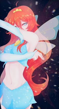 Winx Bloom Fanart, Bloom Winx Club Fanart, Bloom Fanart, Winx Fanart, Las Winx, Klub Winx, Arte Do Kawaii, Bloom Winx Club, Pinturas Disney