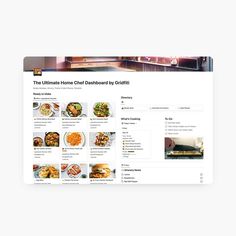 the ultimate home chef dashboard by griddified