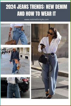 Denim Trends 2024 2025, Utility Jeans Outfit, Streetstyle Outfit 2024, Denim Trends 2024, Baggy Denim Jeans Outfit, 2024 Jeans Trend, Low Rise Jeans Outfit Winter, Relaxed Jeans Outfit, Must Have Jeans