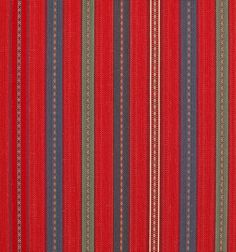 a red and blue striped fabric