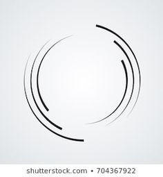 an abstract black circle on a white background