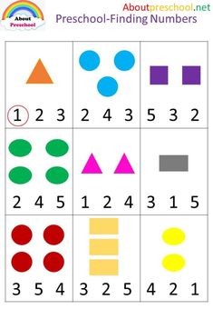 the printable worksheet for preschoolers to learn how to make numbers and shapes