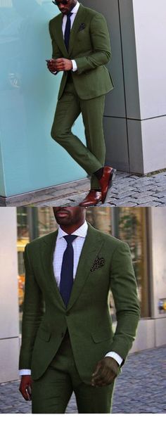 green wedding suit Guy Hoco Outfits, Guys Hoco Outfit, Hoco Outfits, Men Suit Outfit, Italy Outfits Men, Italian Style Suit, Green Suit Men, Mens Tweed Suit