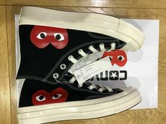 onverse x Comme des Garcons CDG PLAY All-star Chuck Taylor 70s  Hi Top Condition is New with box Chuck Taylor 70s, Converse X Comme Des Garcons, Play X Converse, Chuck Taylor 70, Cdg Play, Hi Top, Tie Shoes, Chuck Taylor Sneakers, Converse All Star