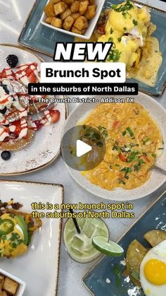 the menu for brunch spot is displayed in this screenshot from their website