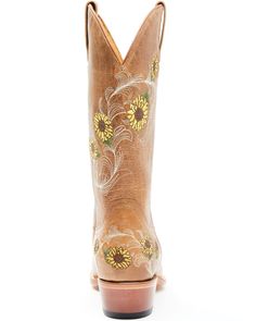 Sunflower Embroidery, Country Vibes, Womens Cowgirl Boots, Handcrafted Boots, Boots Square Toe, Work Boots Men, Dress Hats, Leather Pulls, Boots For Sale