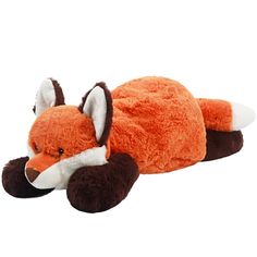 a stuffed animal that is laying down