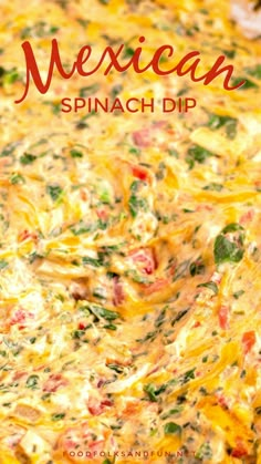 mexican spinach dip in a casserole dish