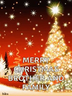 merry christmas from brother and family