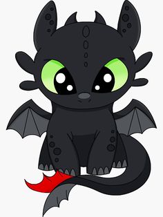 a black dragon with green eyes sitting down