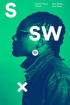 a man with dreadlocks standing in front of a green background and the words sw