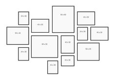 a bunch of squares that are arranged in the shape of a rectangle with numbers on them