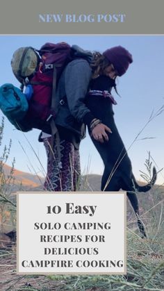 Easy solo camping recipes Camping Meals For One, Solo Camping Women, Camping Meals Breakfast, Camping Meals Dinner, Tent Camping Set Up Ideas, Camping Set Up Ideas, Camping Hacks Camper