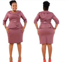 Church Dresses For Women Classy Chic, Dresses For Women Classy, Official Wear, Fashion Work Outfit, Best African Dresses, Office Dresses For Women, Women Dresses Classy