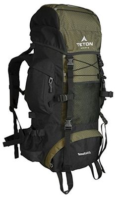 TETON Sports Scout 3400 Internal Frame Backpack; Great Backpacking Gear or Pack for Camping or Hiking; Hunter Green Frame Backpack, Hiking Bags, Best Hiking Backpacks, Hiking Pack, Backpack Reviews, Hiking Bag, Outdoor Backpacks, Hiking Socks, Backpacking Gear