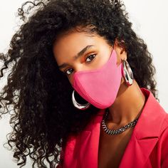 The Tina Cotton Twill in Pink (Mask Only) Beautiful Jawline, Disposable Filter, Venetian Masquerade Masks, Pink Mask, Jamie Chung, Venetian Masquerade, Masquerade Masks, Masks Masquerade, Facial Features