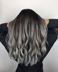 Keeping it cute with these charcoal-inspired locks. We love how @xcellenthairsquare has used slate undertones to achieve this ultimate smoky brown balayage. Lavender Grey Hair, Charcoal Hair, Grey Ombre Hair, Gray Balayage, Balayage Ideas, Hair Doctor, Cool Blonde Hair, Gray Hair Highlights