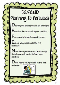 a poster with the words defend planning to persue and an image of a person