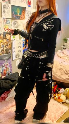 2023 Winter Outfits, Fashion 2023 Winter, Goth Outfit, Punk Princess, Paul Frank, Alternative Style, Tripp Nyc, Studded Belt, Trending Fashion