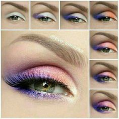 Occasional Makeup, Extreme Make-up, Summer Eye Makeup, Make Up Designs, Summer Eyes, Smink Inspiration, Eye Makeup Steps